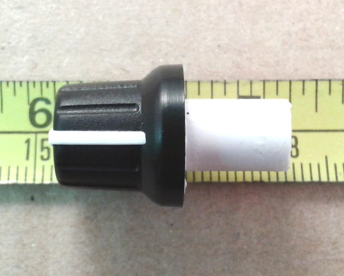 Through Panel Extension Volume Control Knob For Metric 6mm Flatted D Shaft