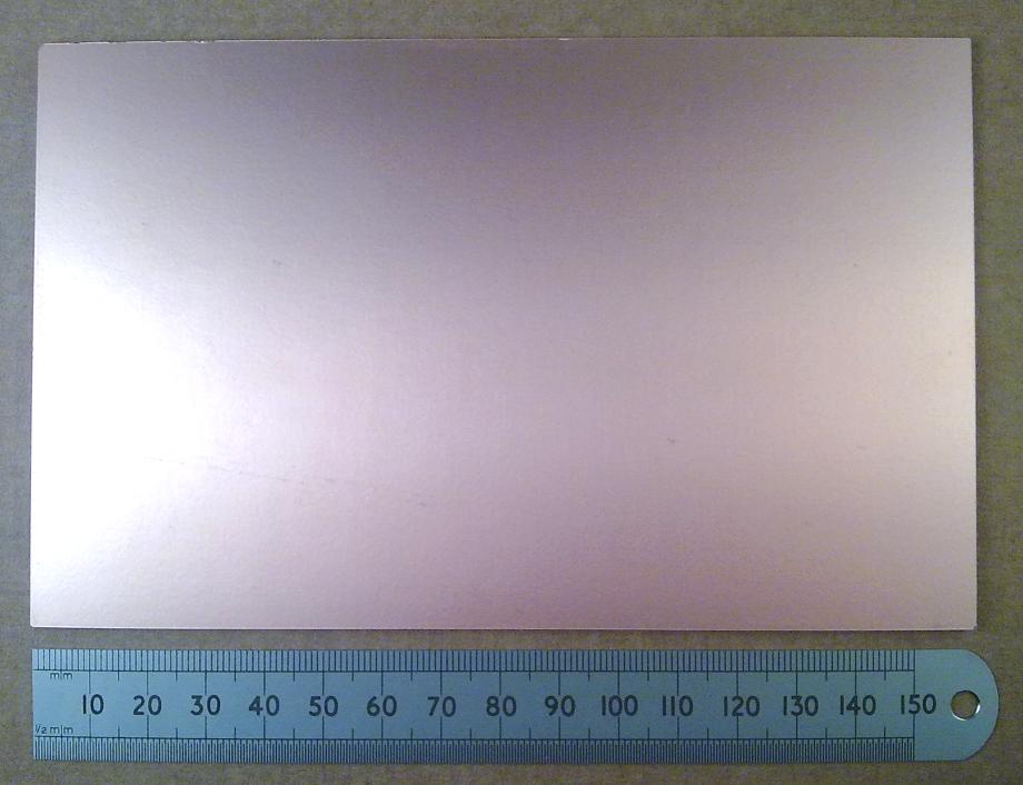 FR2 100 By 160mm Single Sided Copper Clad Circuit Board SRBP PCB Material