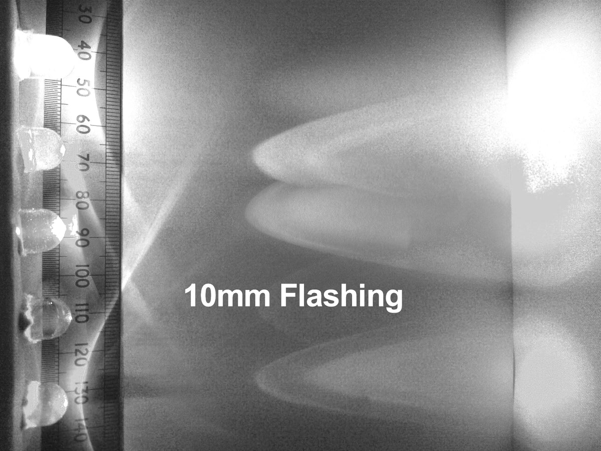 Flashing LED 12 Volt Pre Wired Clear High Brightness 10mm 12V Light Operates 6V To 12V