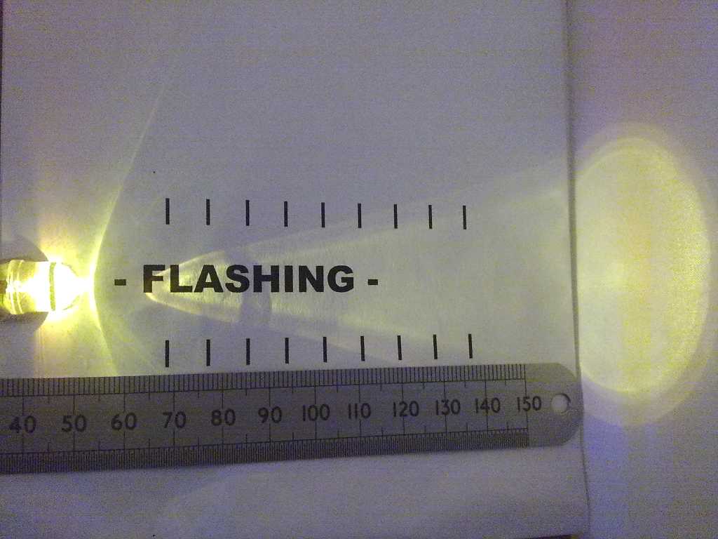 Flashing LED 12 Volt Pre Wired Clear High Brightness 10mm 12V Light Operates 6V To 12V