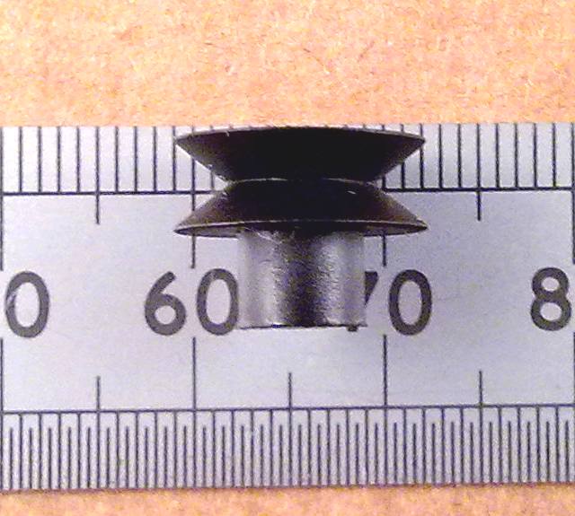 Plastic Model Pulley Wheel Drive Belt 1.2mm Square Section or 2mm Steel Shaft
