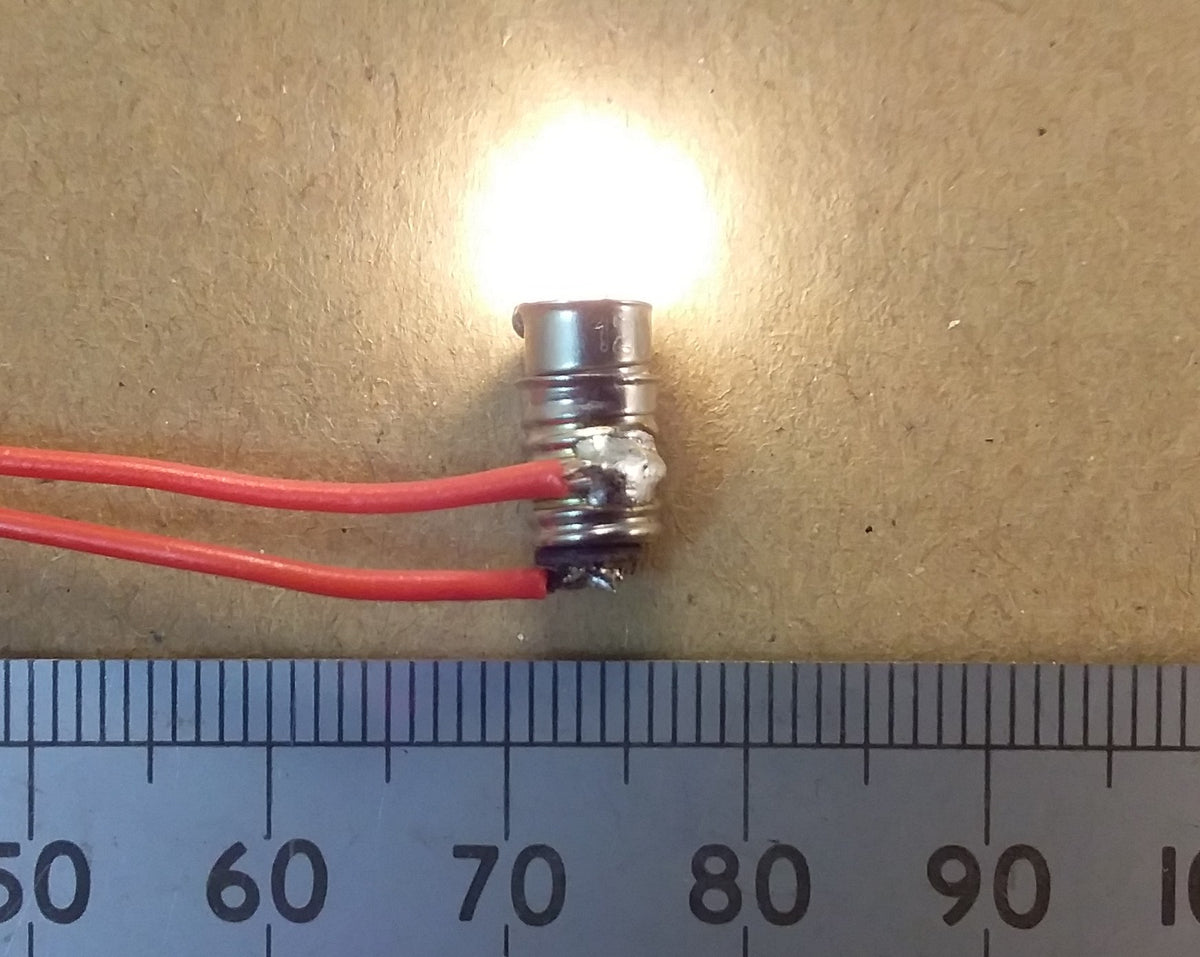 LES Filament Light Bulb 6V or 12V 50mA T1.5 E5 Screw In Miniature Lamp