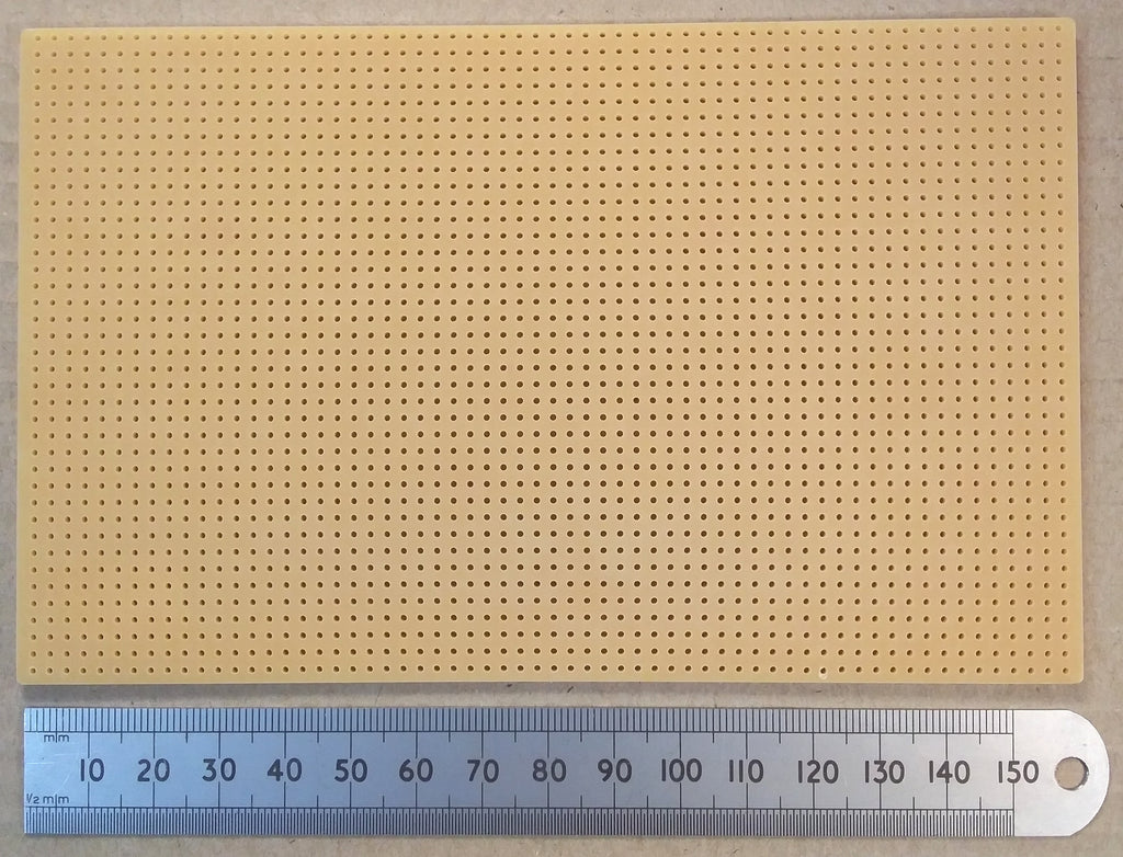 Plain Matrix Circuit Board 160 By 100mm SRBP Electronic Prototype 0.1 inch Pitch No Copper