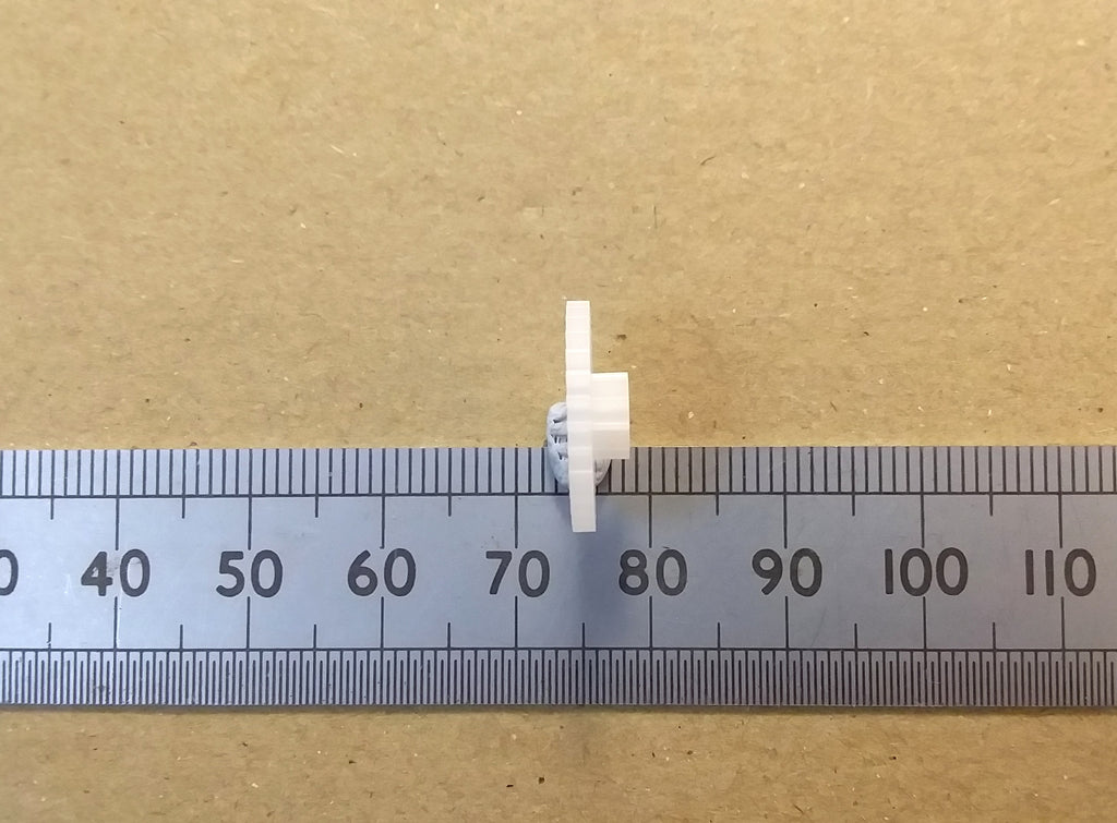 Miniature Plastic Cog Gear Wheel Worm or Shaft 2mm Hole Mechanical Parts