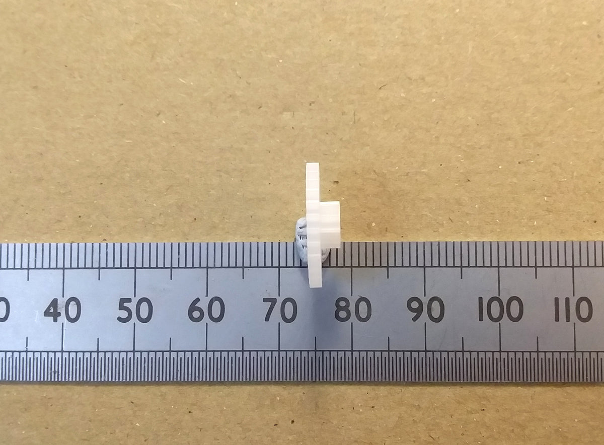 Miniature Plastic Cog Gear Wheel Worm or Shaft 2mm Hole Mechanical Parts