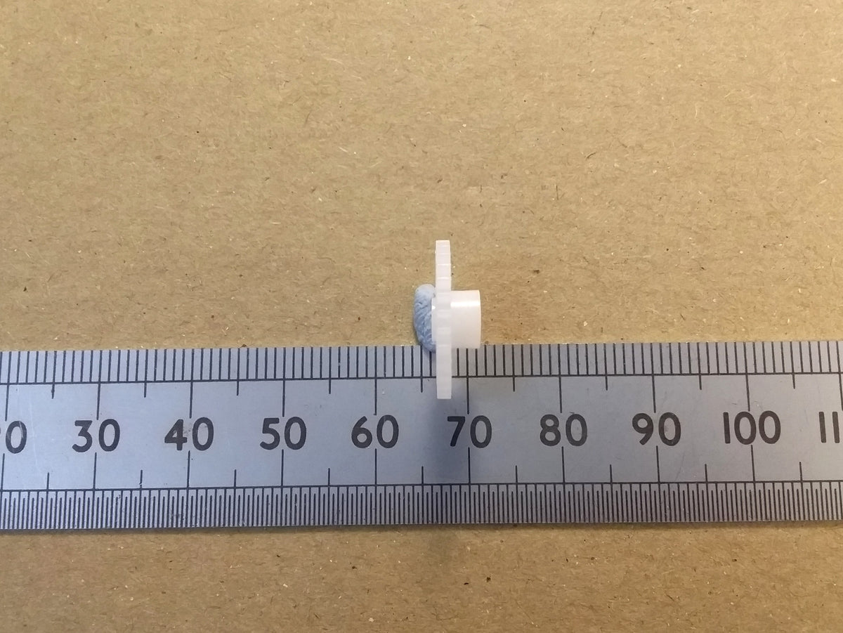 Miniature Plastic Cog Gear Wheel Worm or Shaft 2mm Hole Mechanical Parts