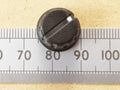 Black Control or Cooker Knob Metric 6.0mm Round Shaft Grub Screw
