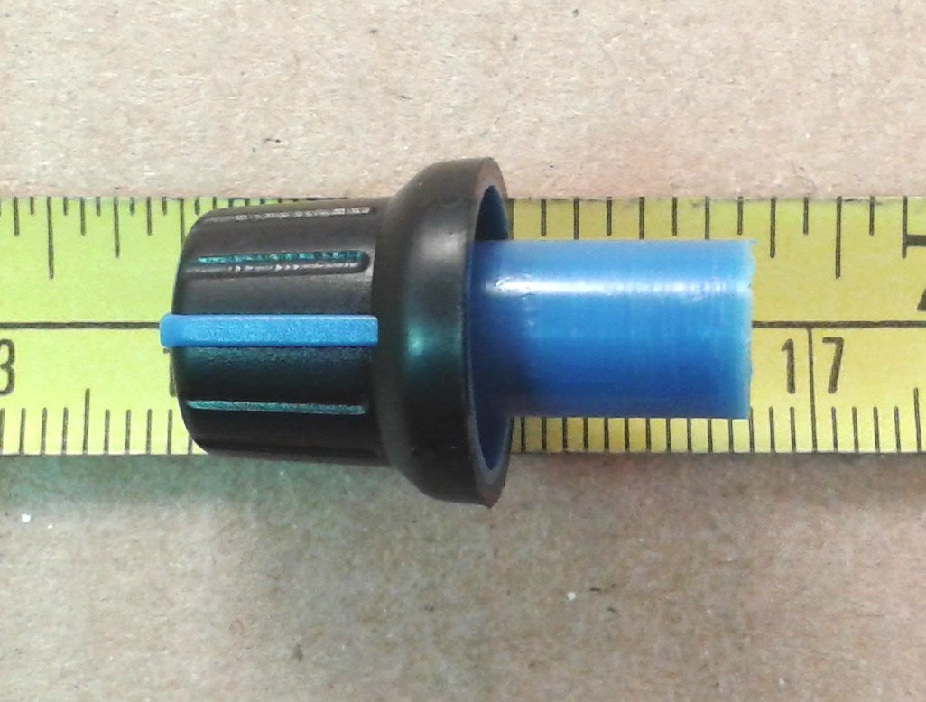 Through Panel Extension Volume Control Knob For Metric 6mm Flatted D Shaft