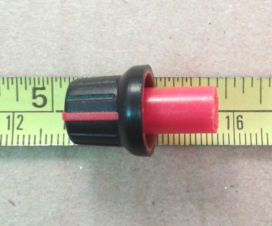 Through Panel Extension Volume Control Knob For Metric 6mm Flatted D Shaft