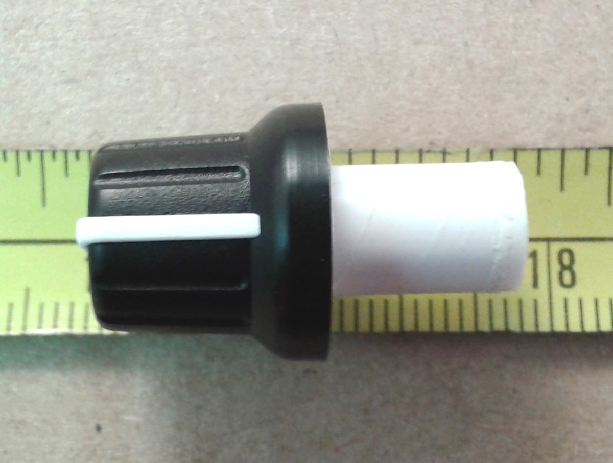 Through Panel Extension Volume Control Knob For Metric 6mm Flatted D Shaft