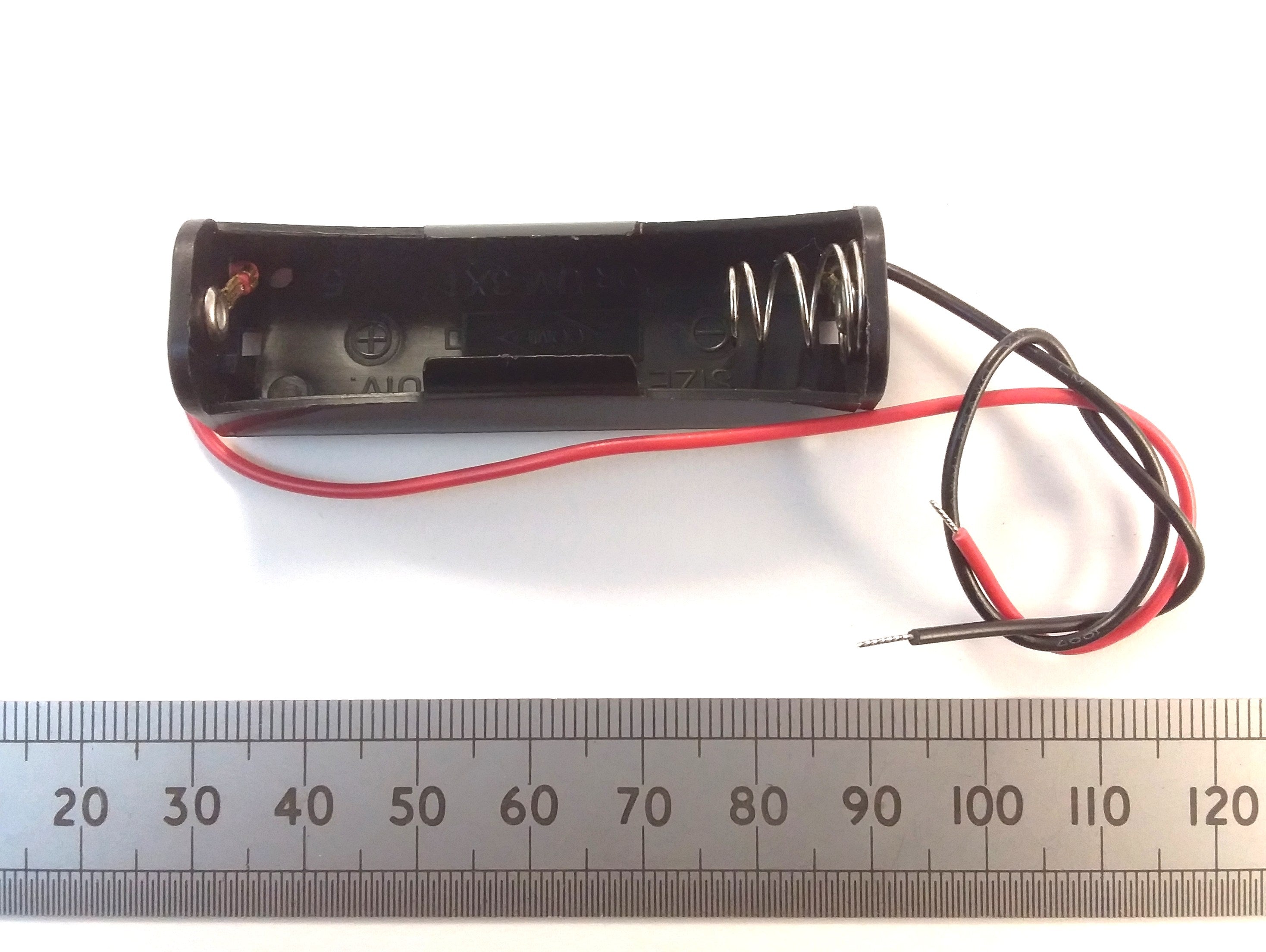AA Battery Holder With Wires For 1, 2, 3, 4, or 6 UM-3 Batteries