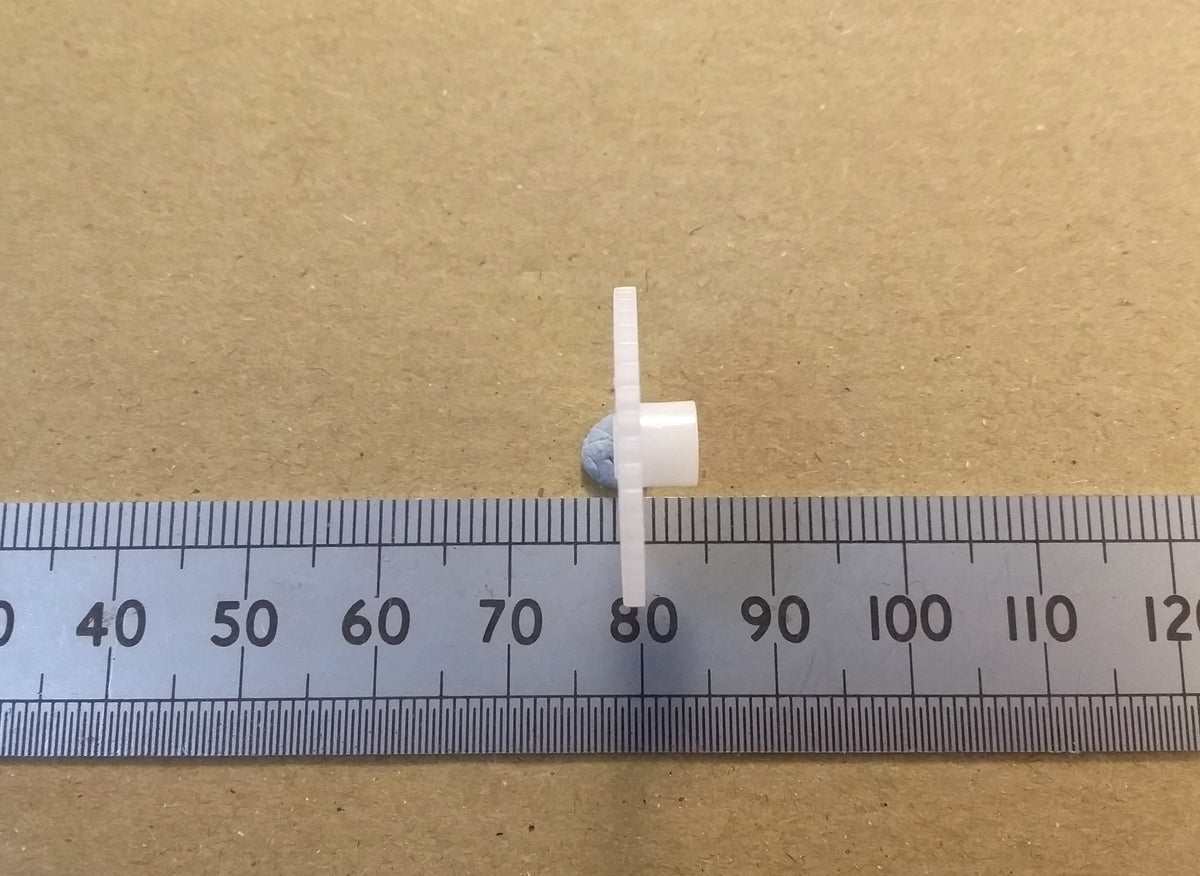 Miniature Plastic Cog Gear Wheel Worm or Shaft 2mm Hole Mechanical Parts