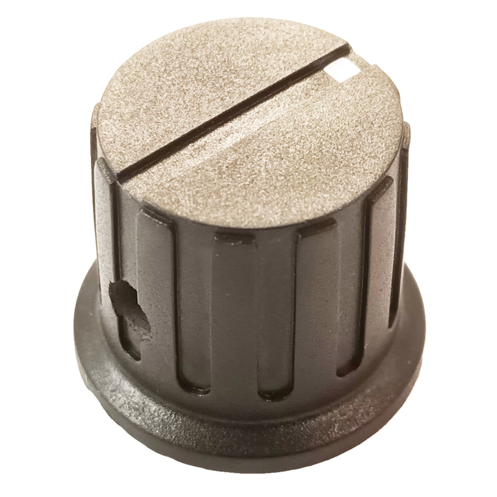 Black Control or Cooker Knob Metric 6.0mm Round Shaft Grub Screw