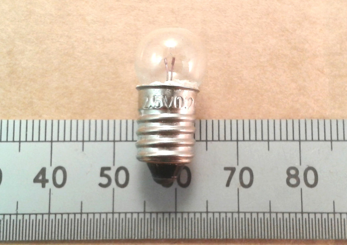 MES E10 Torch Light Bulb, Flashlight, Indicator Lamp Various Voltages and Currents