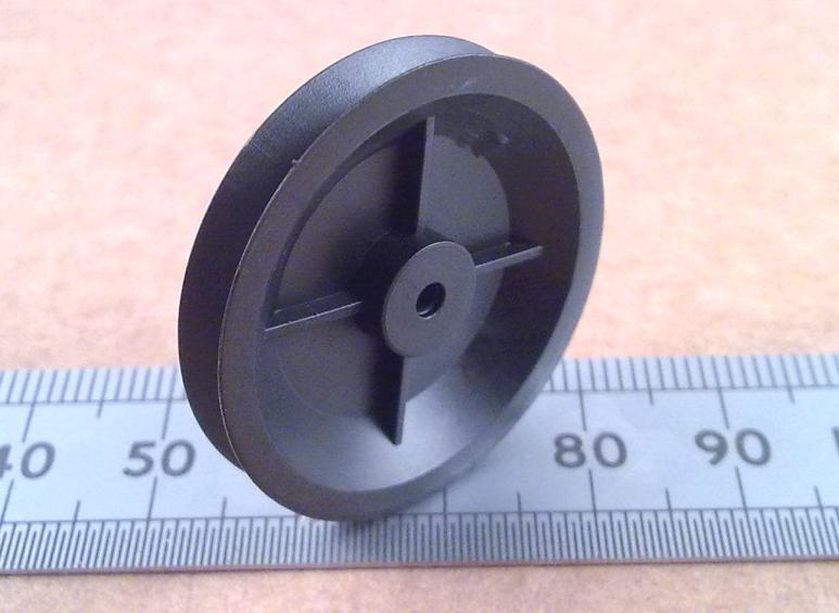 Plastic Model Pulley Wheel Drive Belt 1.2mm Square Section or 2mm Steel Shaft