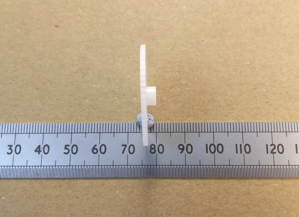 Miniature Plastic Cog Gear Wheel Worm or Shaft 2mm Hole Mechanical Parts