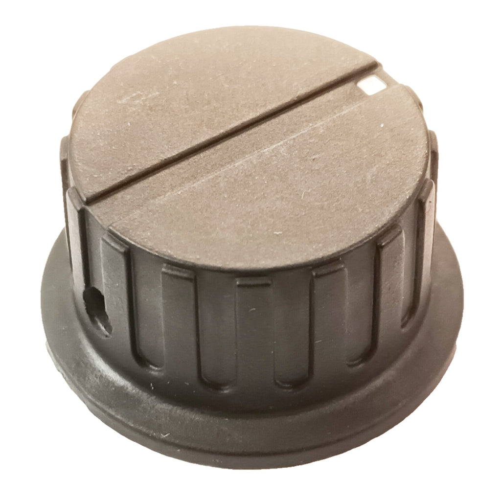 Black Control or Cooker Knob Metric 6.0mm Round Shaft Grub Screw