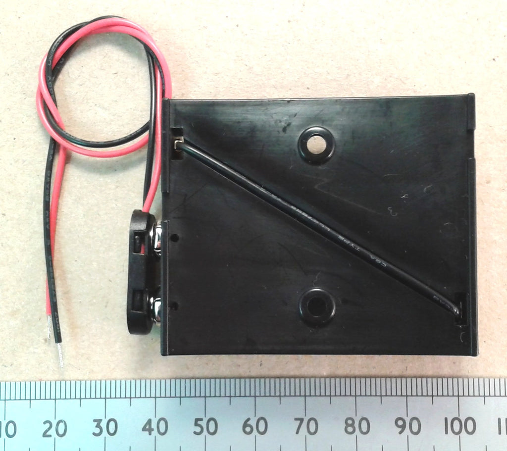 AA Battery Holder with PP3 Snap Connector Clip UM3, 2, 3, or 4 Cell Versions