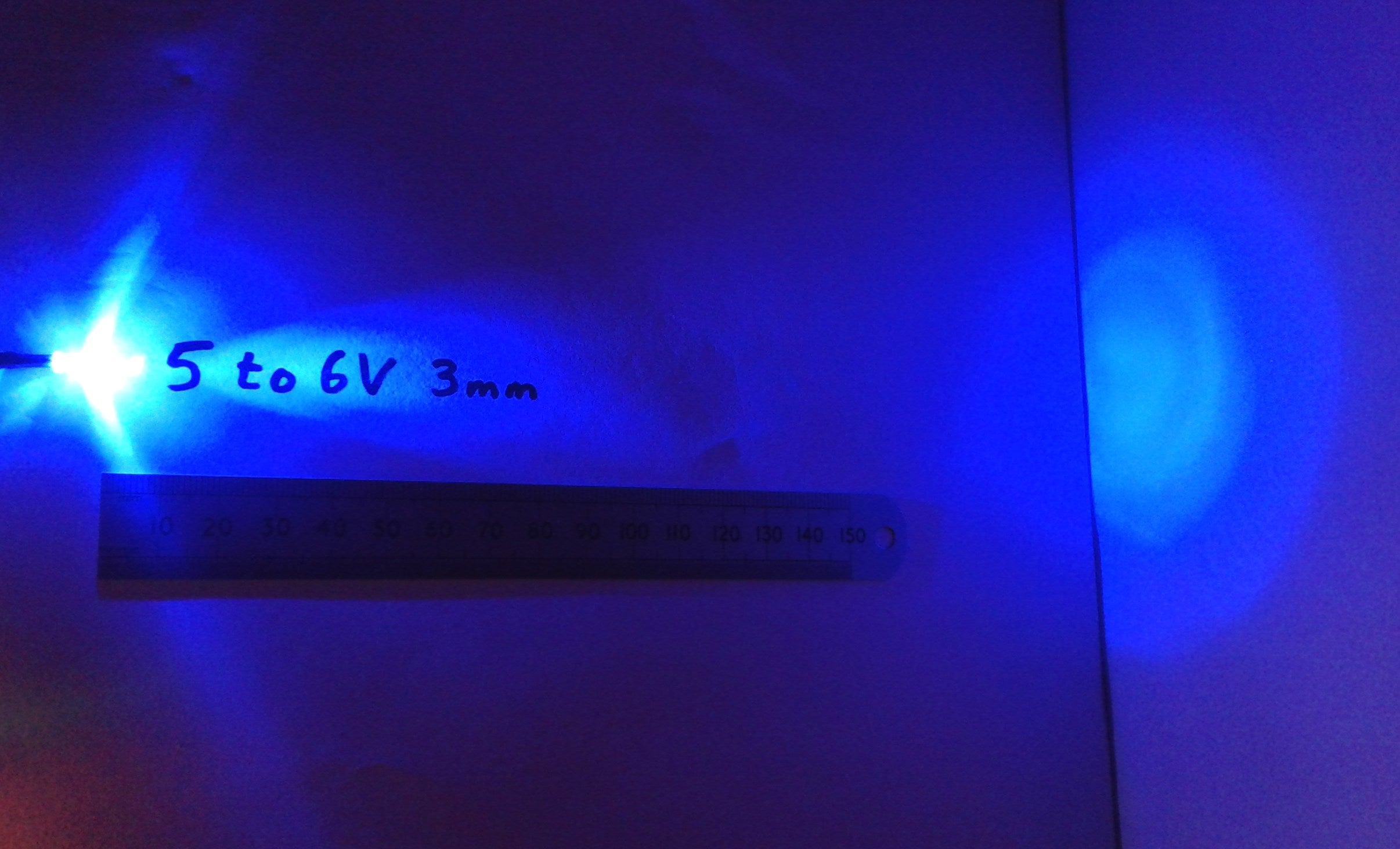 Pre-Wired LED 5V To 6 Volt 3mm Diameter Clear High Brightness Constant LEDs