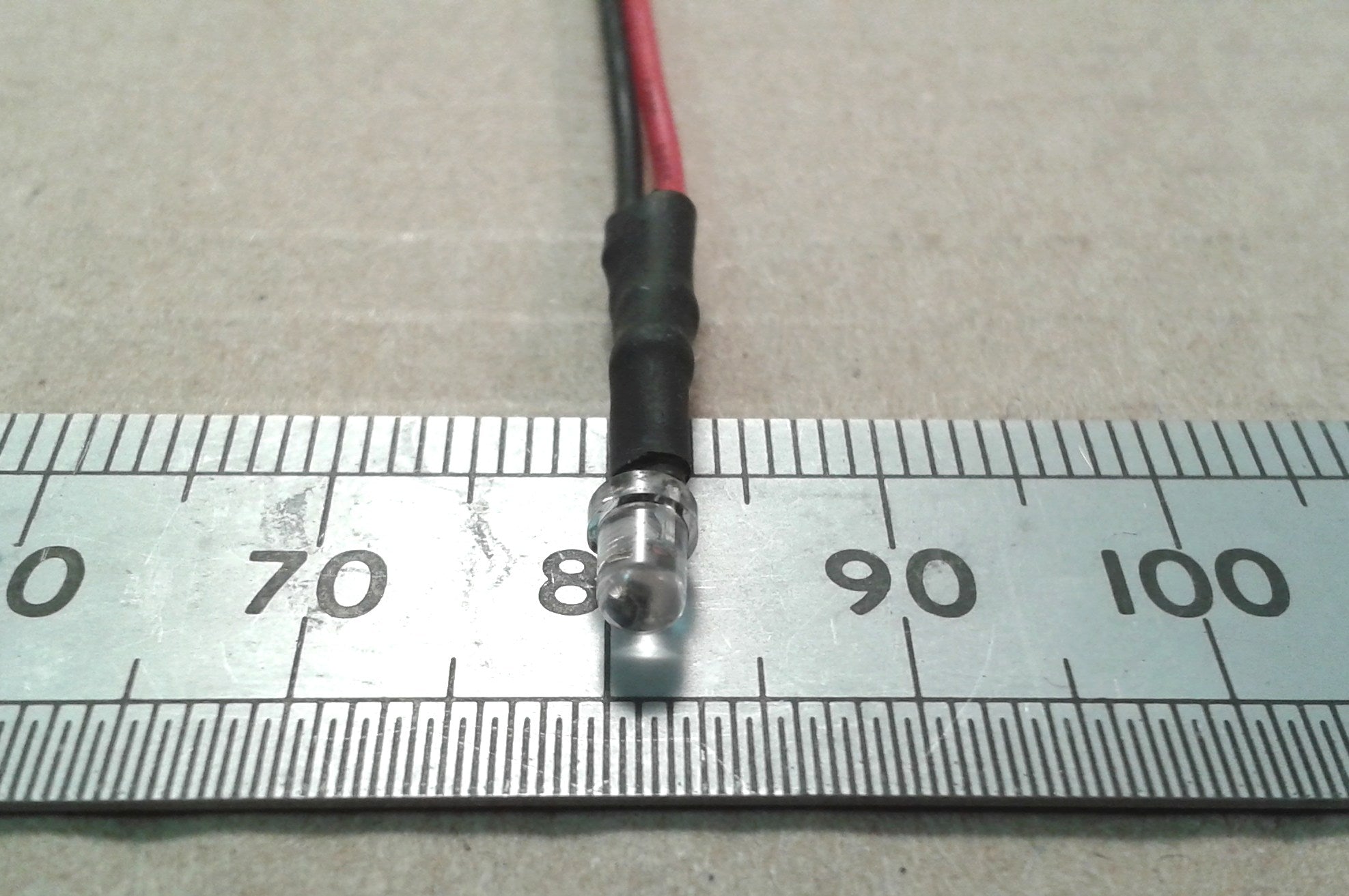 Pre-Wired LED 5V To 6 Volt 3mm Diameter Clear High Brightness Constant LEDs