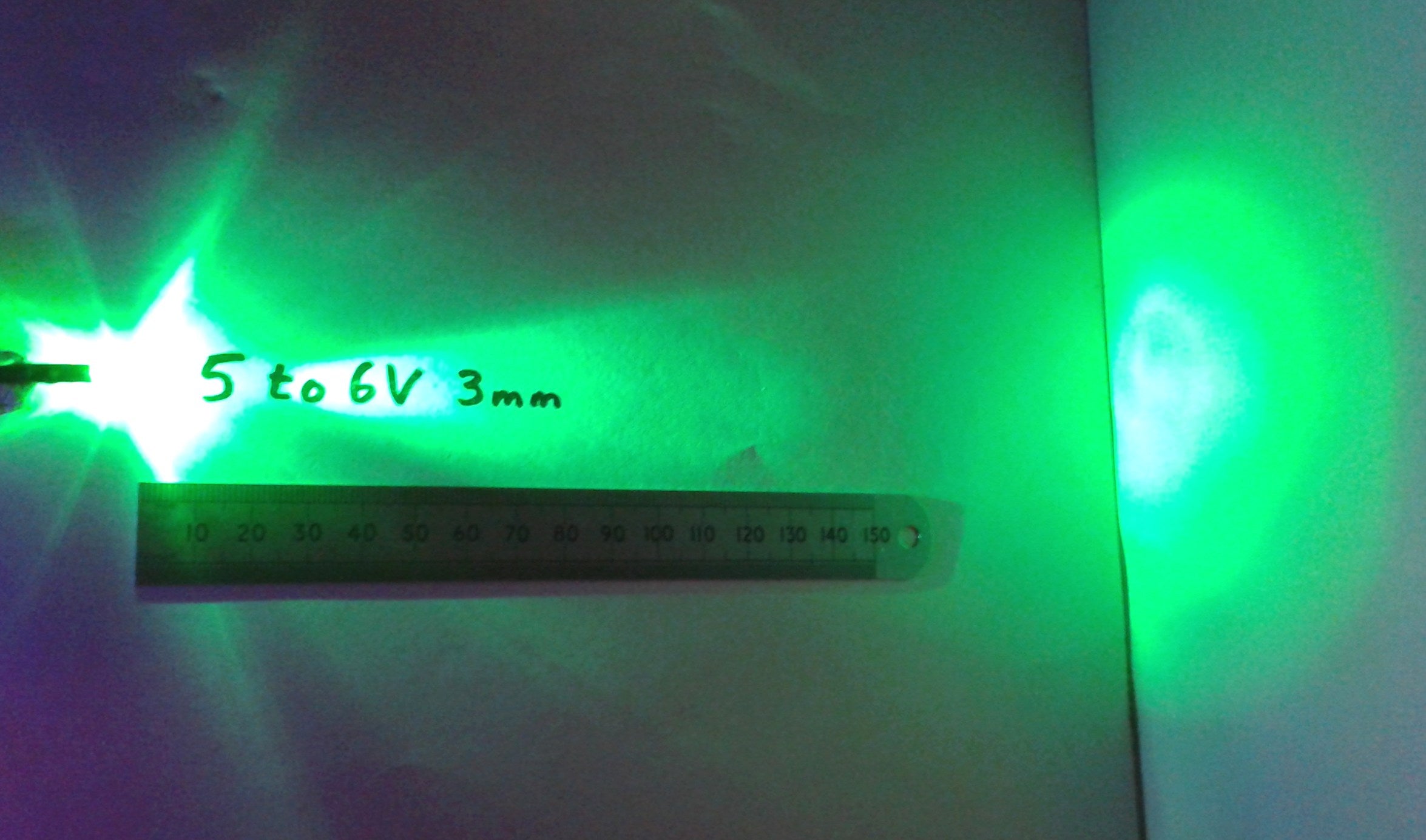 Pre-Wired LED 5V To 6 Volt 3mm Diameter Clear High Brightness Constant LEDs