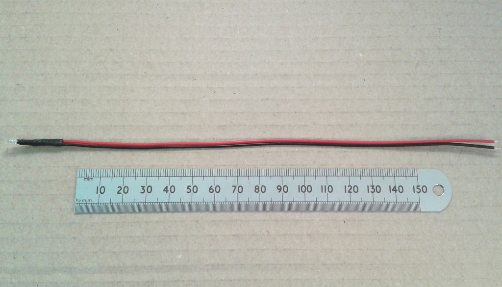 Pre-Wired LED 5V To 6 Volt 3mm Diameter Clear High Brightness Constant LEDs