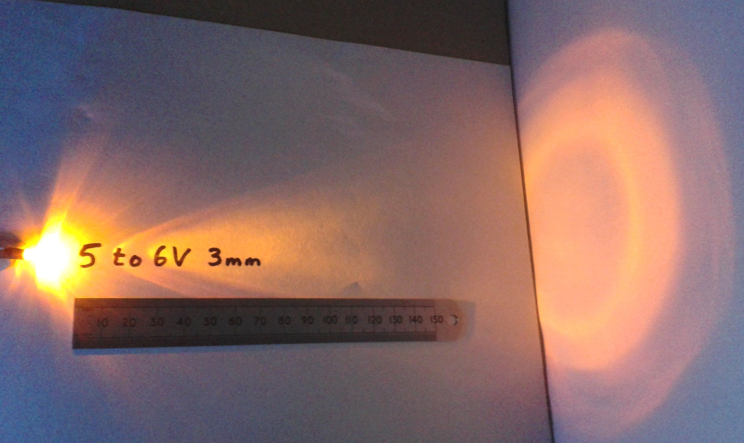 Pre-Wired LED 5V To 6 Volt 3mm Diameter Clear High Brightness Constant LEDs