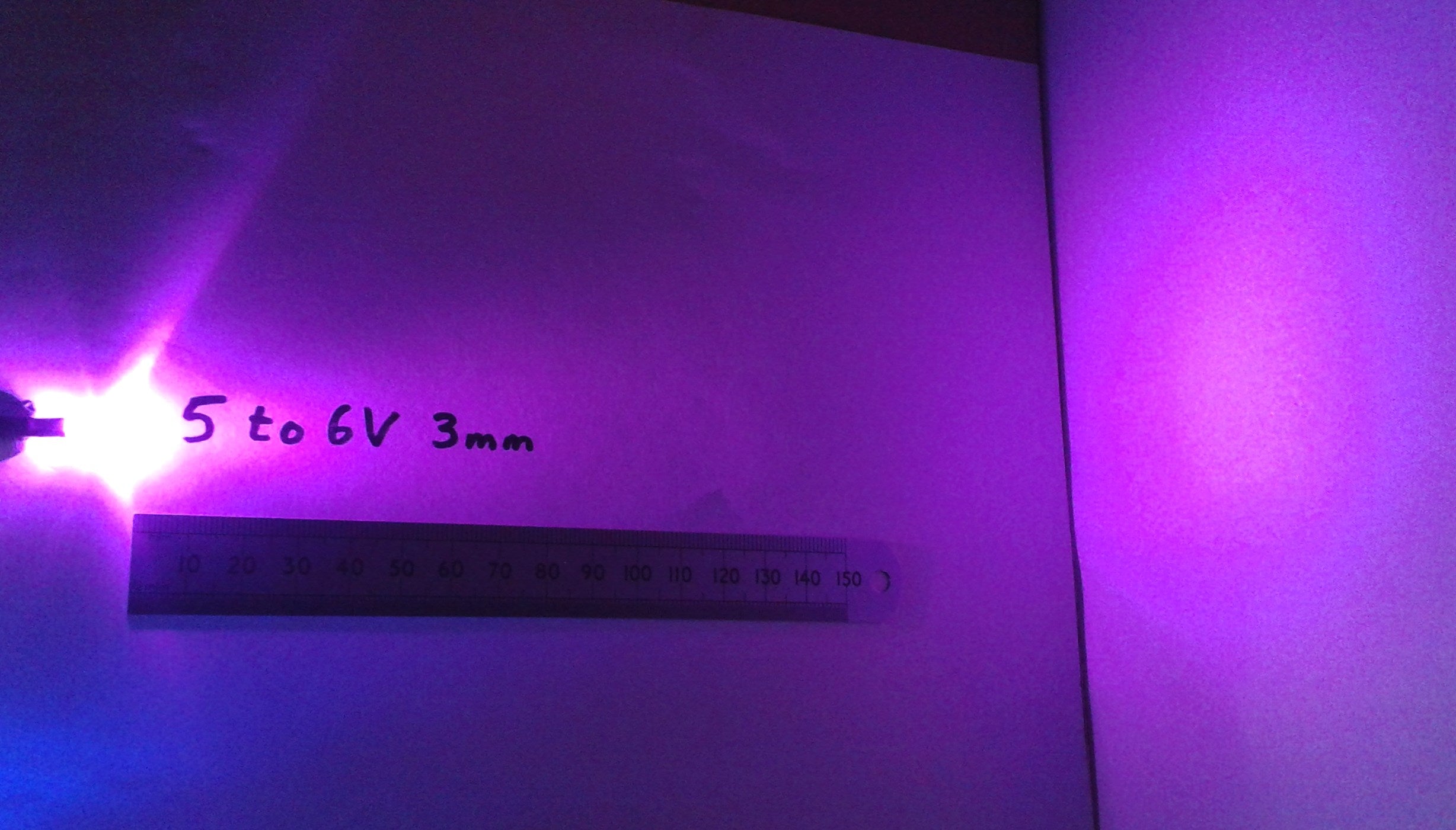 Pre-Wired LED 5V To 6 Volt 3mm Diameter Clear High Brightness Constant LEDs