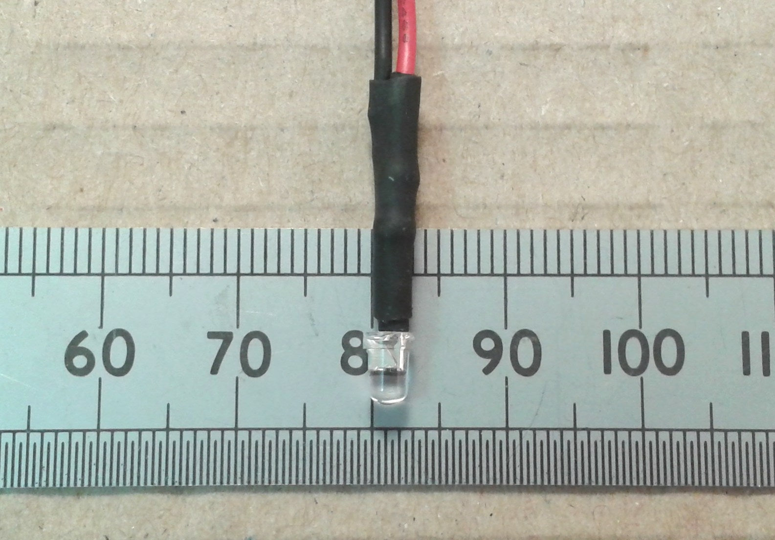 Pre-Wired LED 5V To 6 Volt 3mm Diameter Clear High Brightness Constant LEDs