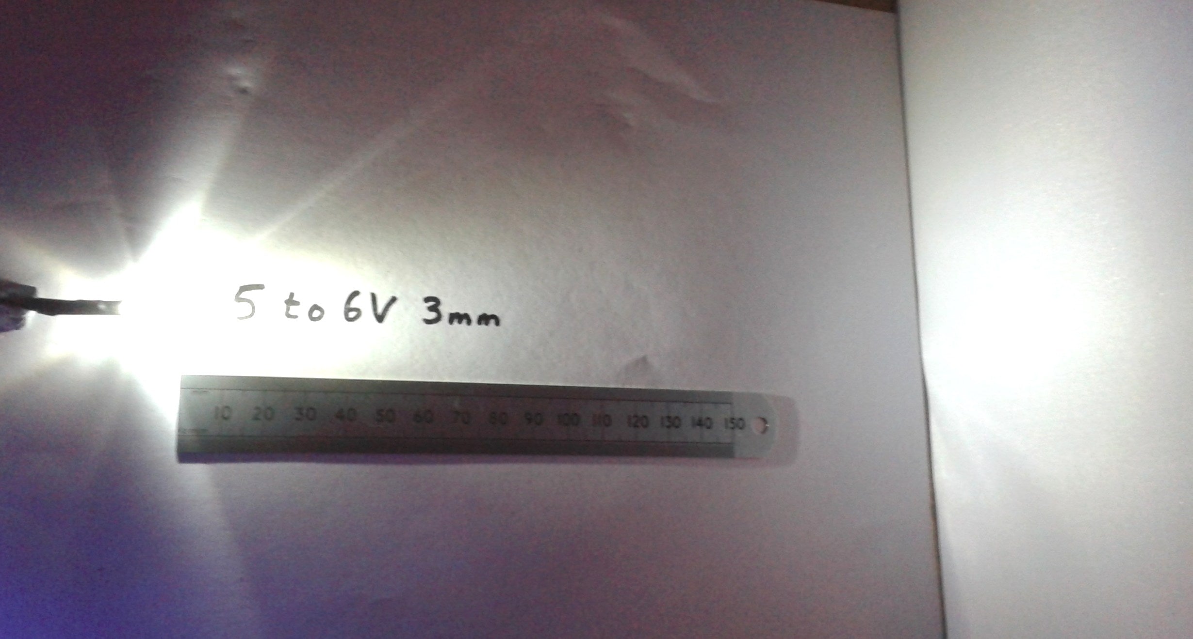 Pre-Wired LED 5V To 6 Volt 3mm Diameter Clear High Brightness Constant LEDs