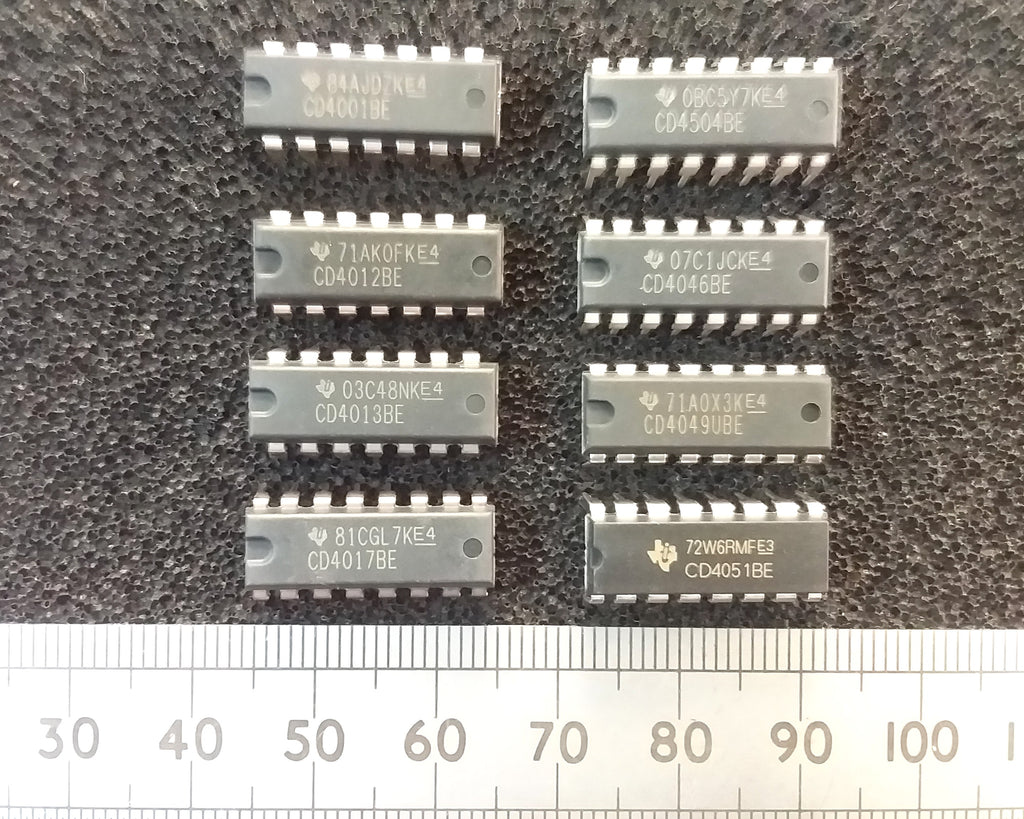 4000 Series CMOS Logic IC Dil Chips By Texas Instruments