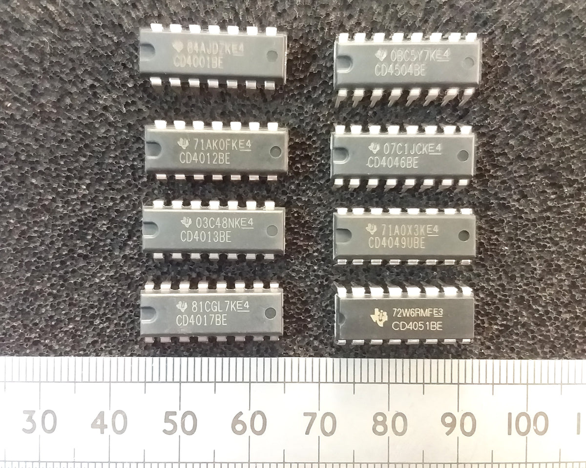 4000 Series CMOS Logic IC Dil Chips By Texas Instruments