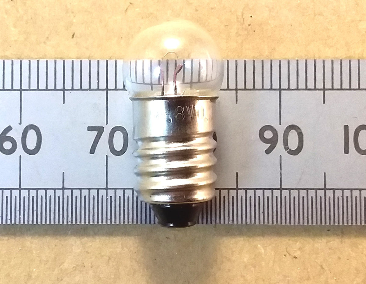 MES E10 Torch Light Bulb, Flashlight, Indicator Lamp Various Voltages and Currents
