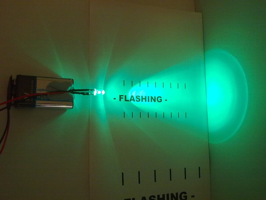 12 Volt Flashing LED Pre-Wired 5mm Clear High Brightness Works From 6V To 12V
