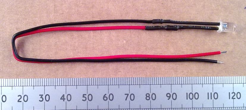 12 Volt Flashing LED Pre-Wired 5mm Clear High Brightness Works From 6V To 12V