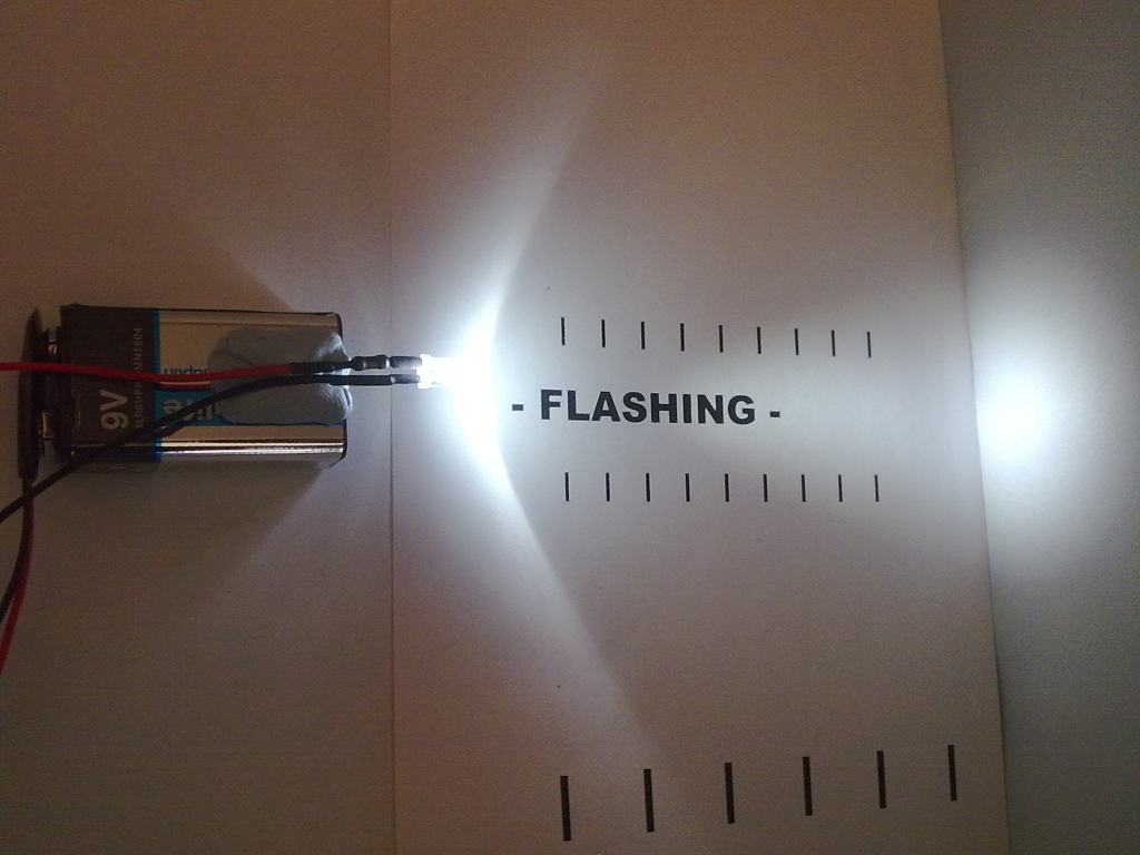 12 Volt Flashing LED Pre-Wired 5mm Clear High Brightness Works From 6V To 12V