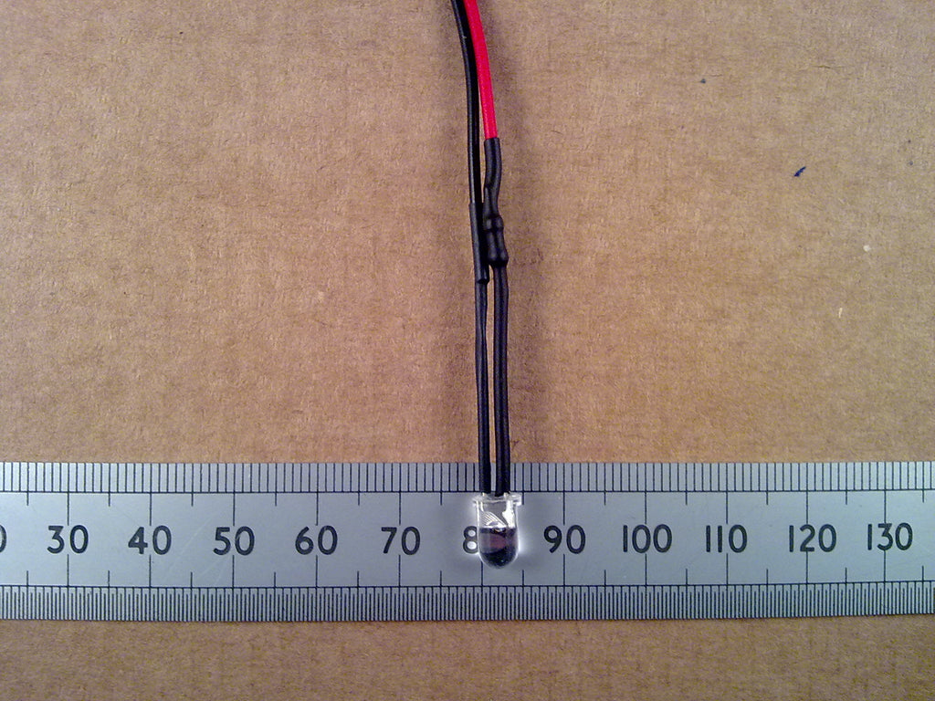 High Brightness LED 12V Volt Pre-Wired 5mm Clear Lights Constant Works 6V To 12V