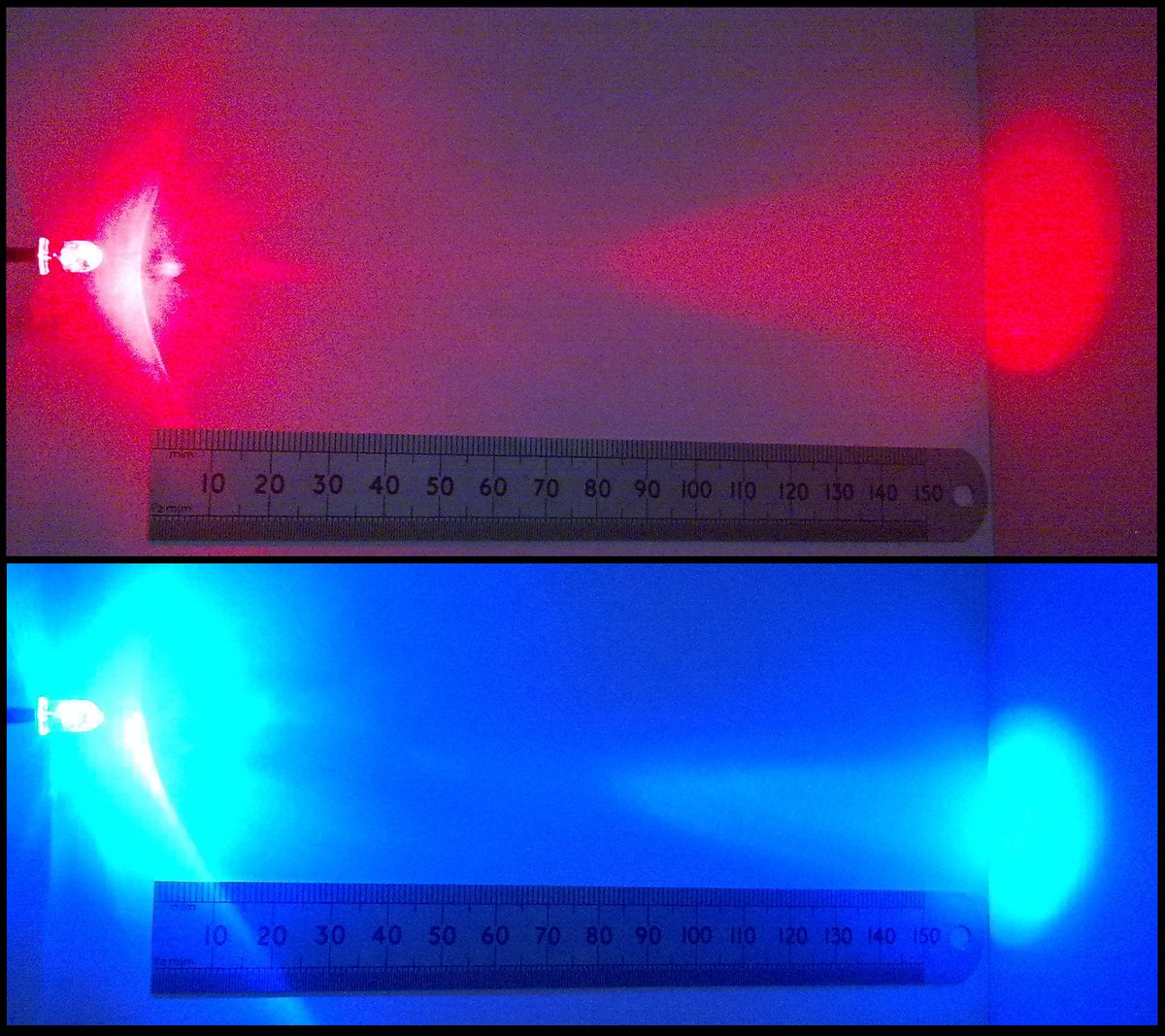 12 Volt Flashing LED Pre-Wired 5mm Clear High Brightness Works From 6V To 12V