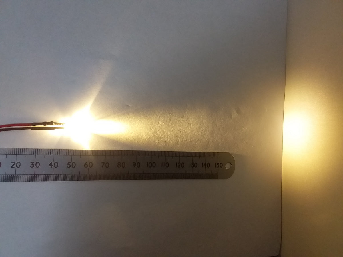High Brightness LED 12V Volt Pre-Wired 5mm Clear Lights Constant Works 6V To 12V