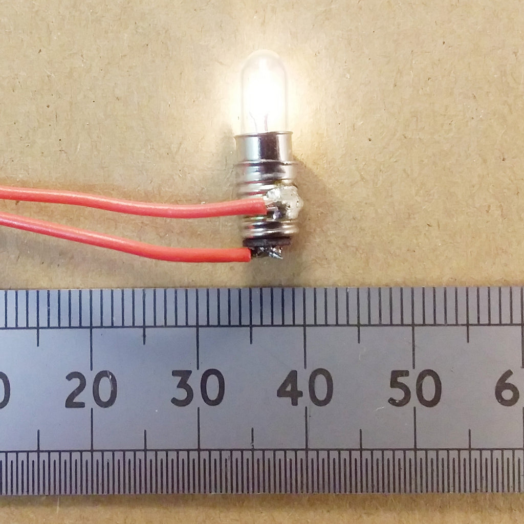 LES Filament Light Bulb 6V or 12V 50mA T1.5 E5 Screw In Miniature Lamp