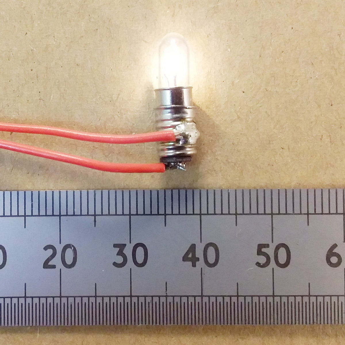 LES Filament Light Bulb 6V or 12V 50mA T1.5 E5 Screw In Miniature Lamp