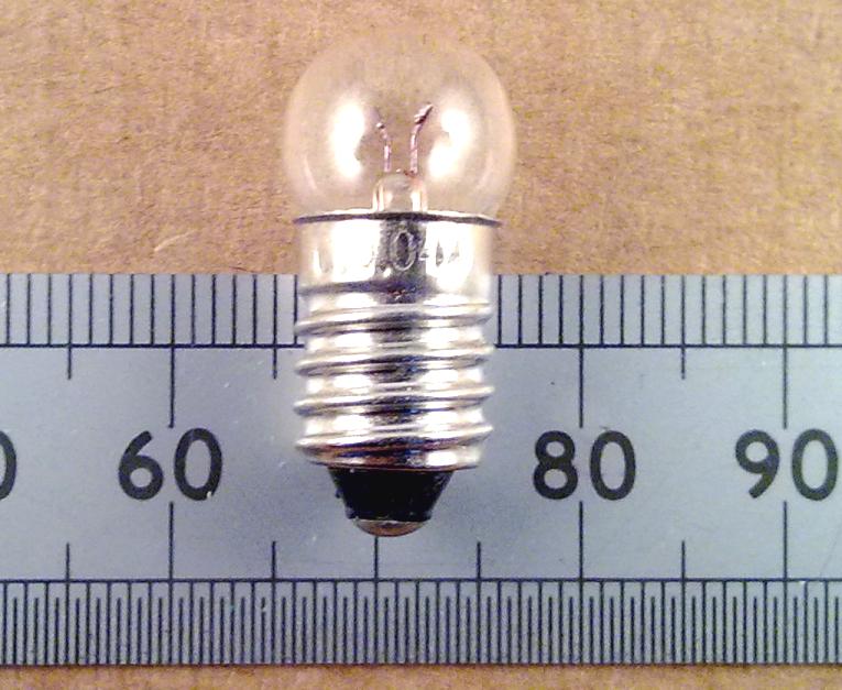 MES E10 Torch Light Bulb, Flashlight, Indicator Lamp Various Voltages and Currents