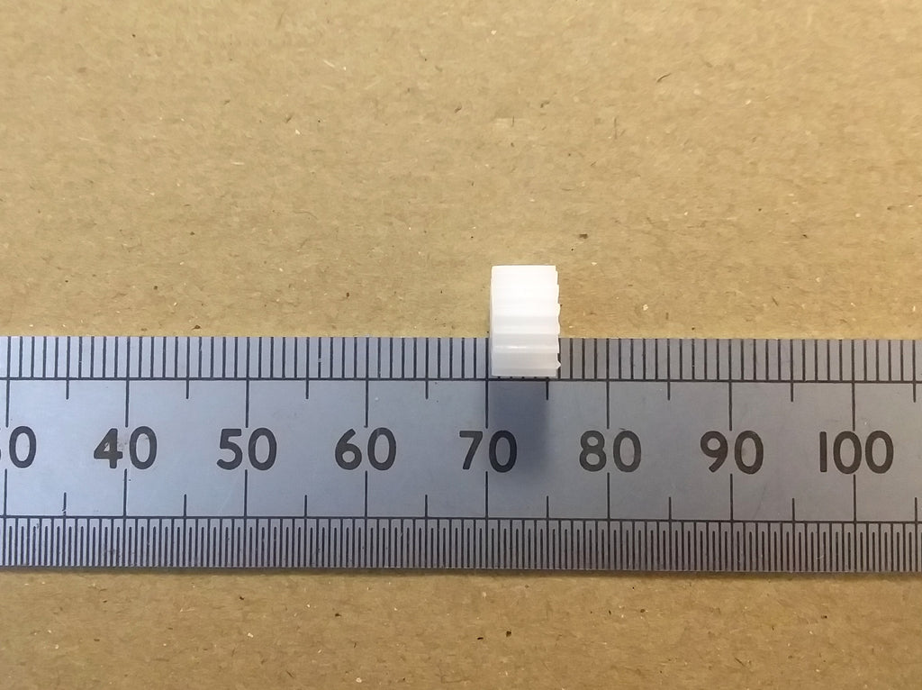 Miniature Plastic Cog Gear Wheel Worm or Shaft 2mm Hole Mechanical Parts