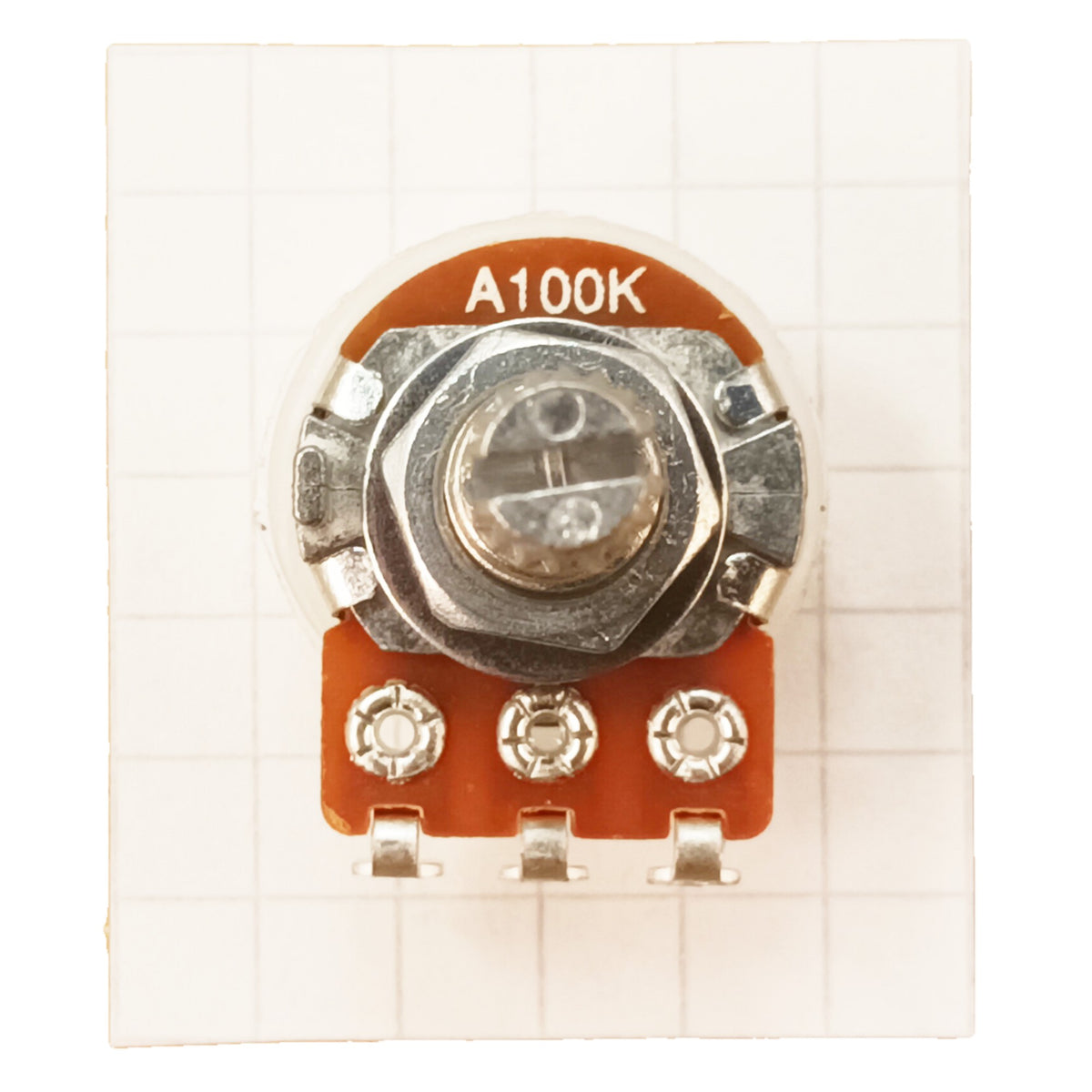 Log Potentiometer Solder Lug Splined 16mm Audio Logarithmic A T18SL