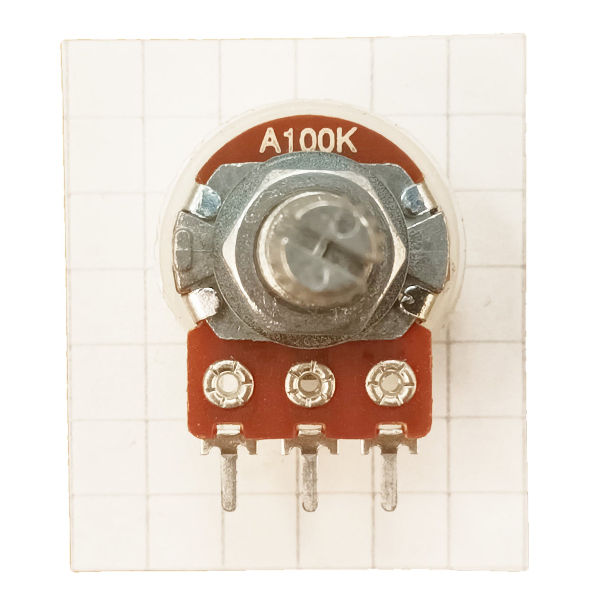 Audio Potentiometer 16mm Splined Shaft Log A BAS