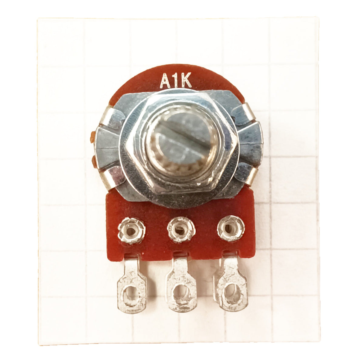Stereo 16mm Logarithmic Potentiometer Solder Lug Splined Dual Log A SLST