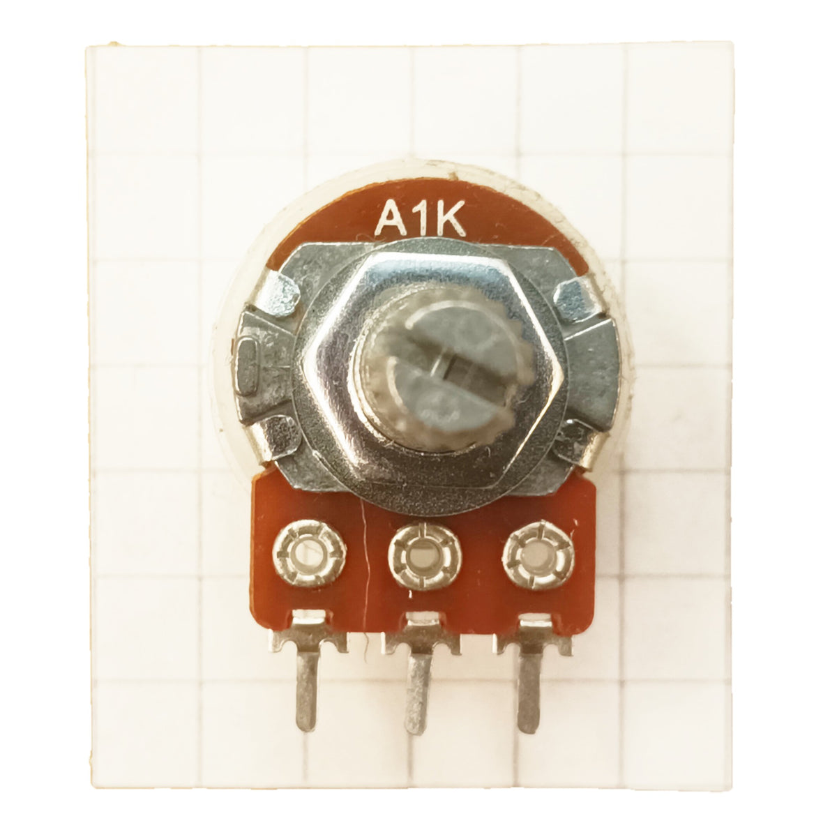 Audio Potentiometer 16mm Splined Shaft Log A BAS