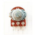 Dual Gang Potentiometer Logarithmic Audio Track Splined Shaft A ST