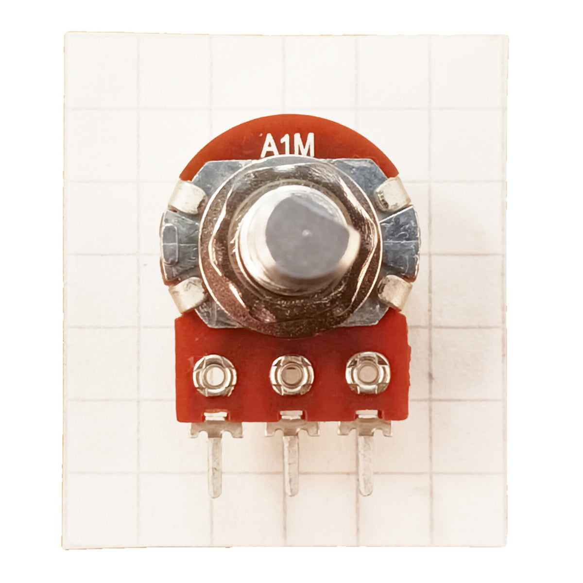 Conductive Plastic Track Potentiometer 16mm Flatted 6.0mm D Shaft Logarithmic A BD