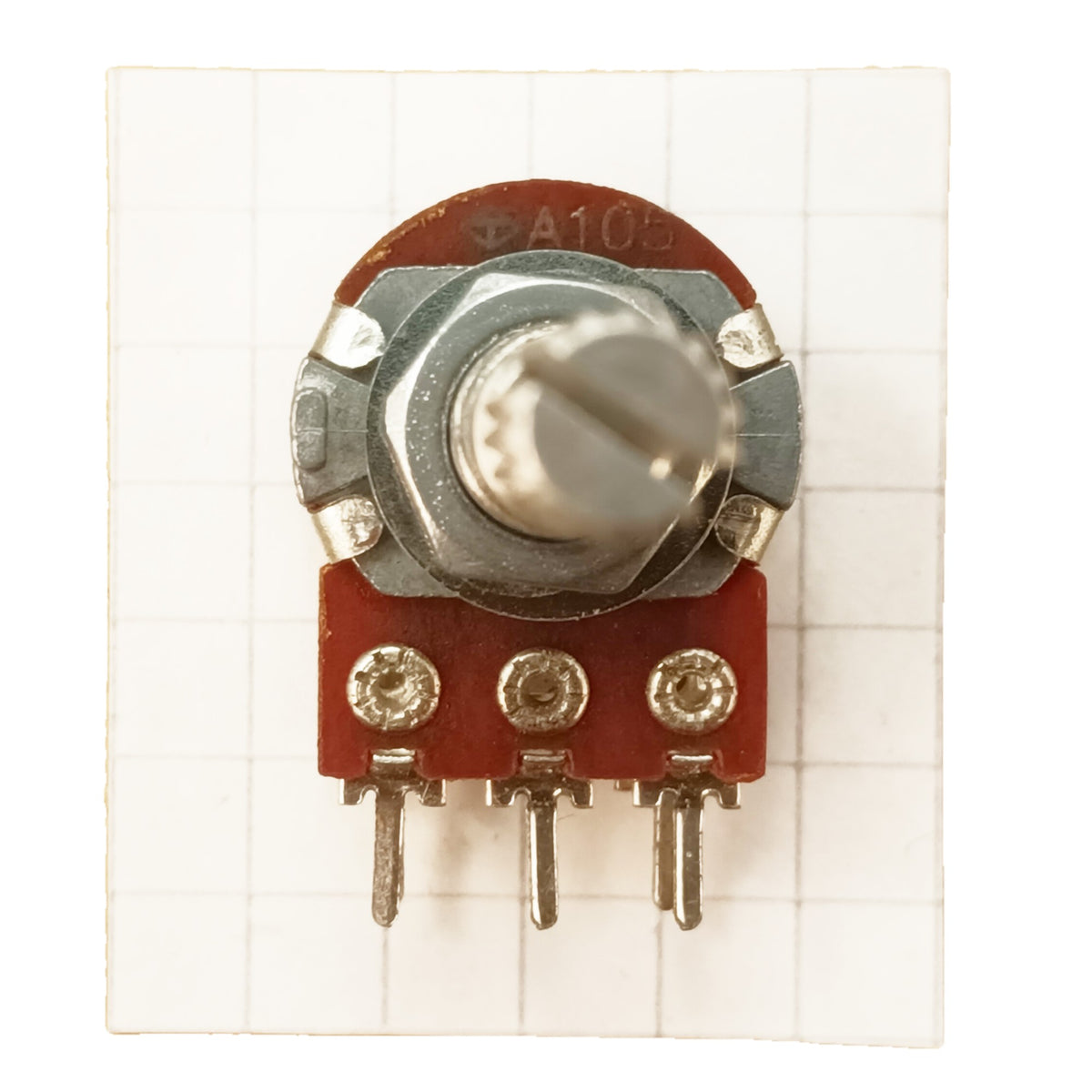 Switched Volume Potentiometer Single Mono 16mm Splined Audio Log A SW